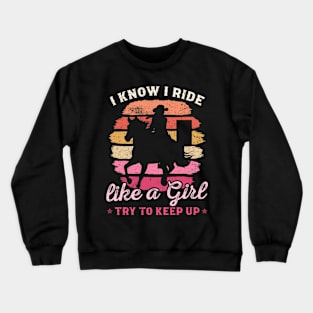 I'm Not Just Her Grandma I'm Also Her Biggest Fan Horseback Crewneck Sweatshirt